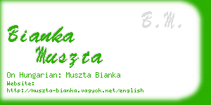 bianka muszta business card